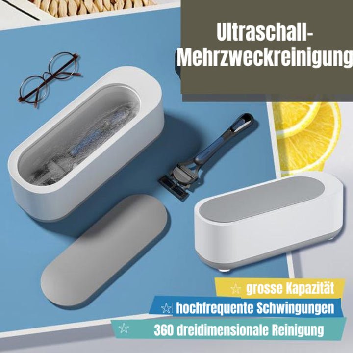 Vielseitiger Ultraschallreiniger: Pflege für Brillen, Uhren, Münzen und Schmuck im Haushalt.