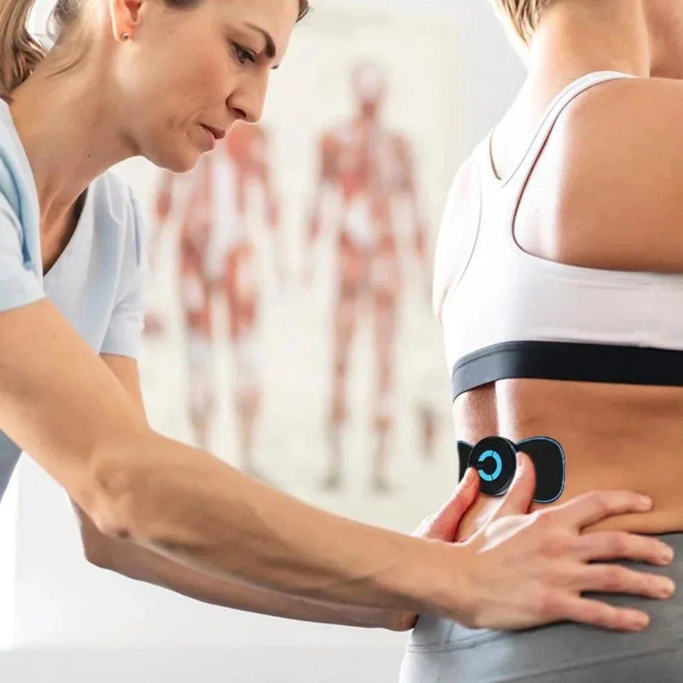 Das tragbare Massagegerät liefert tiefe Entspannung für müde Nacken- und Rückenmuskeln, überall einsetzbar.