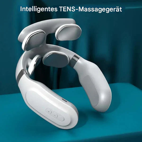 Kompaktes Massagegerät für Nacken, Schultern und Rücken; mit Wärmefunktion, perfekt für tragbare Entspannung.
