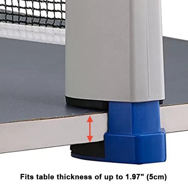 Tischtennisnetz tragbar, schwarz-grau. Sportzubehör für spontane Spiele, indoor & outdoor. Optimaler Freizeitartikel.