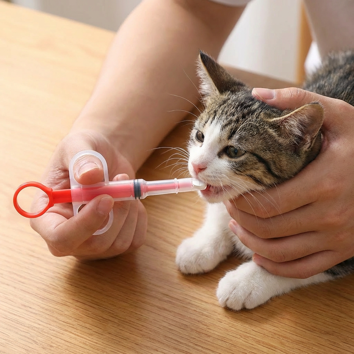 Problemloser Medikamentengeber für Haustiere; vereinfacht die Tablettengabe für Hunde & Katzen. Wichtiger Tierbedarf.