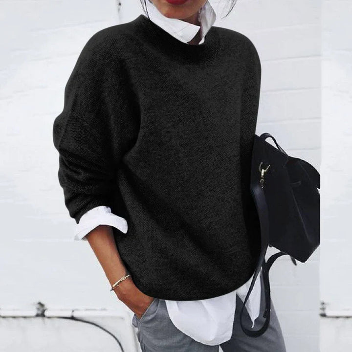 Lockerer Damen Strickpullover für Komfort und Freizeit, ideal als stilvolle Herbst- und Wintermode.