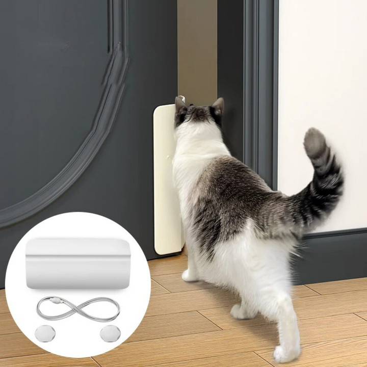 Automatischer Türöffner für Haustiere, für freie Bewegung von Hund und Katze. Schont Türen.