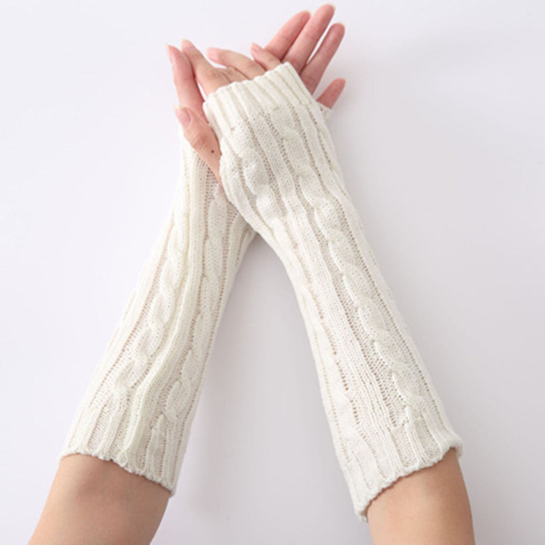 Lange, warme Fingerlinge für Damen, perfekt zum Autofahren oder für den Outdoor-Herbst-Look. Modisch & praktisch.