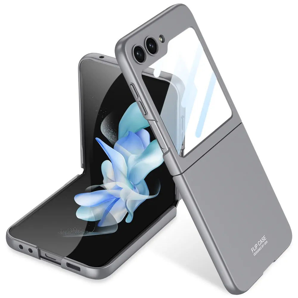 Galaxy Z Flip 5 Hülle, matt-grün, ultradünn & fingerabdruckresistent, bietet stilvollen Schutz.
