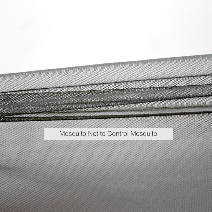 Robuste Nylon-Hängematte für Camping, ultraleicht & wetterfest, mit Mückennetz für sicheren Schlaf.
