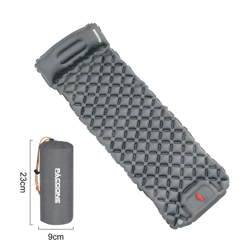 Ultraleichte, wasserdichte Isomatte für Camping mit integrierter Pumpe, perfekt für Outdoor.
