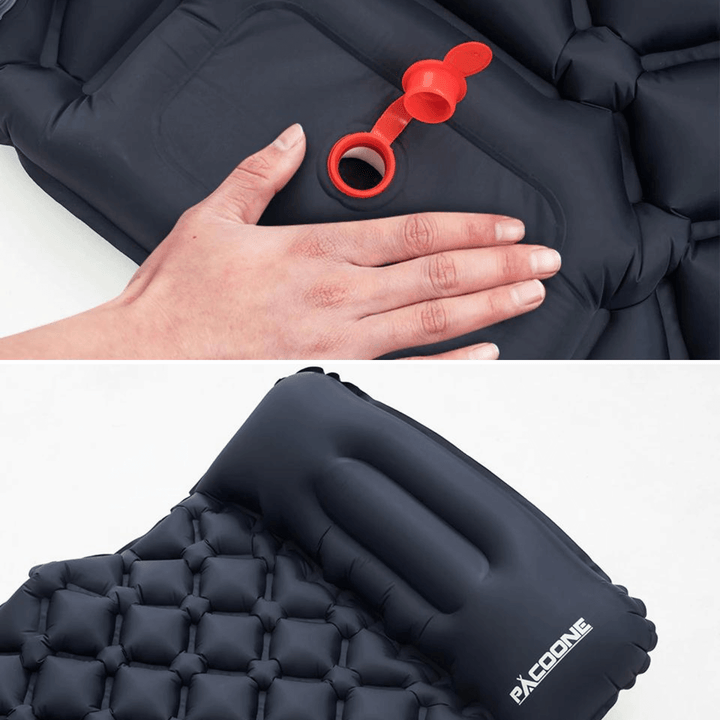 Reise-Schlafmatte: ultraleicht, wasserdicht & kompakt, ideal für Outdoor-Abenteuer mit Pumpe.