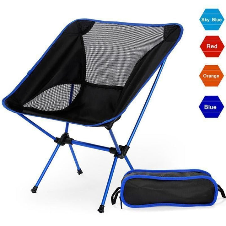 Robuster Campingstuhl für Outdoor-Abenteuer, Wandern & Angeln. Ultraleicht, kompakt & bequem. Perfekt für unterwegs.