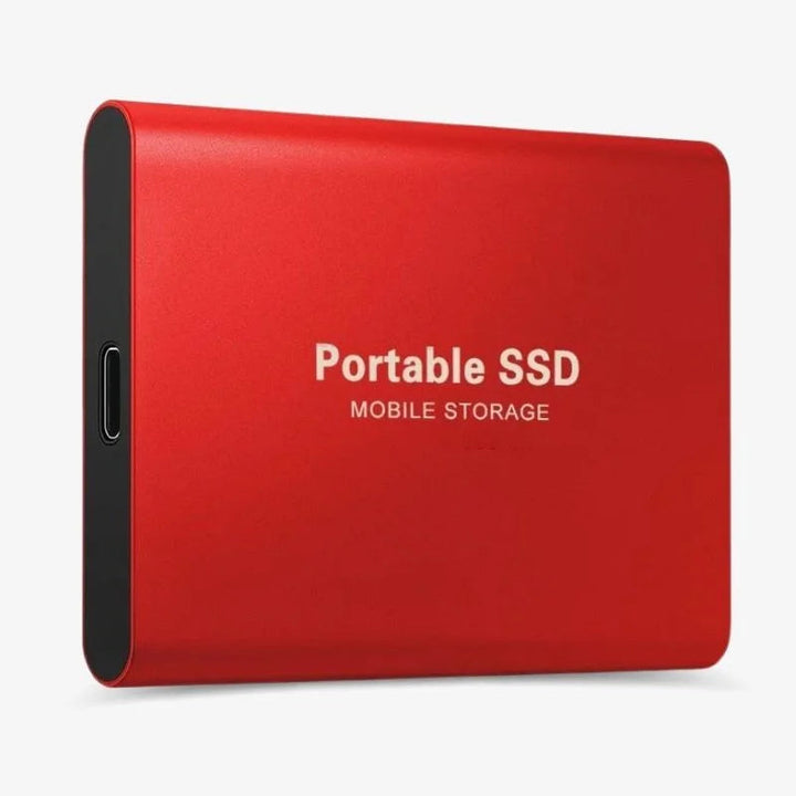 Externe USB-C SSD für schnelles Arbeiten, Gaming und Backup von Daten, kompakt und robust gebaut.