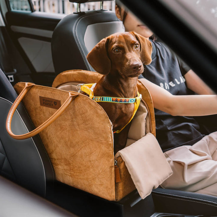 Umweltfreundliche Katzentransportbox, wasserabweisend, perfekt für kurze Trips.