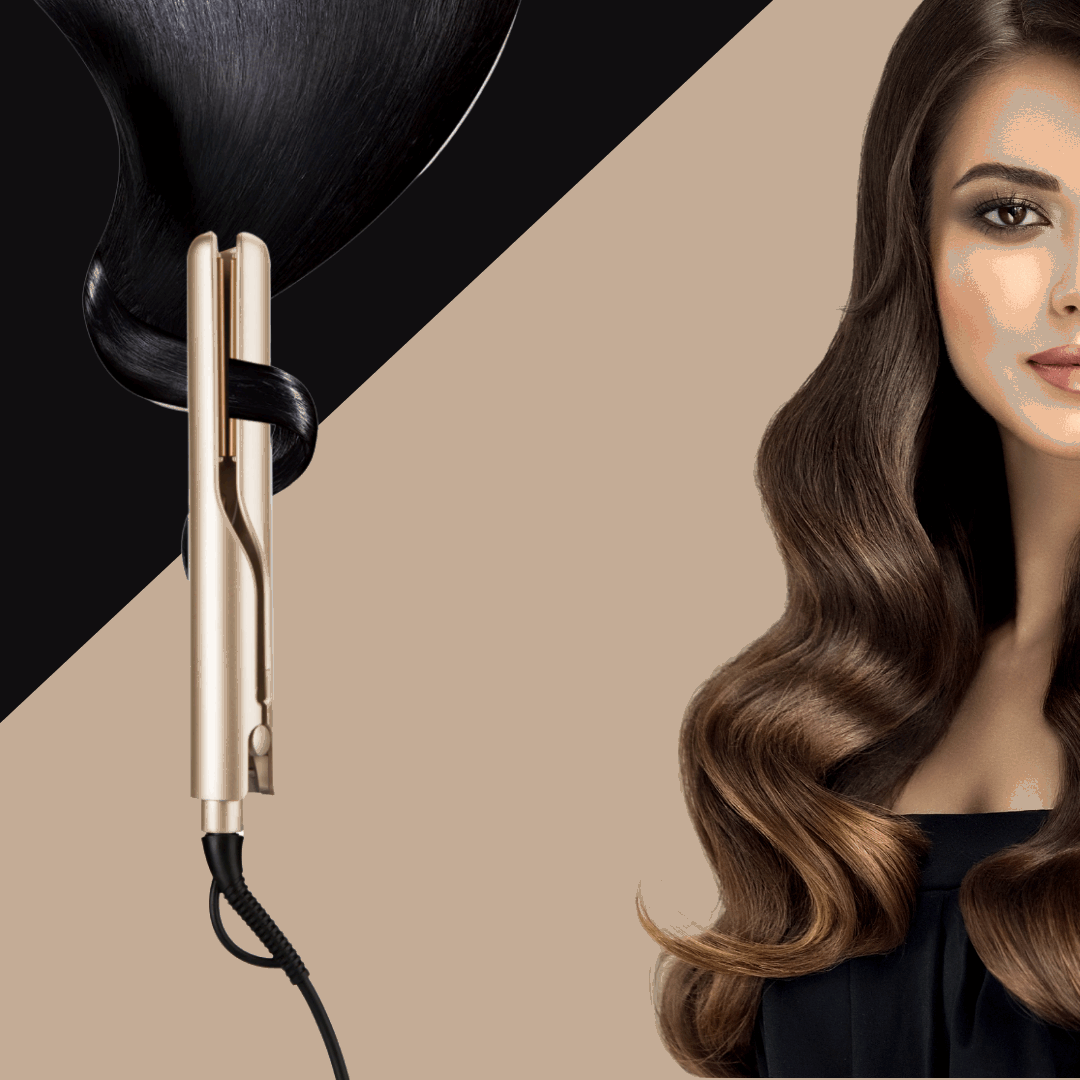 Vielseitiges 2-in-1 Stylinggerät für glatte Haare oder definierte Locken. Perfektes Haarstyling für jeden Look.