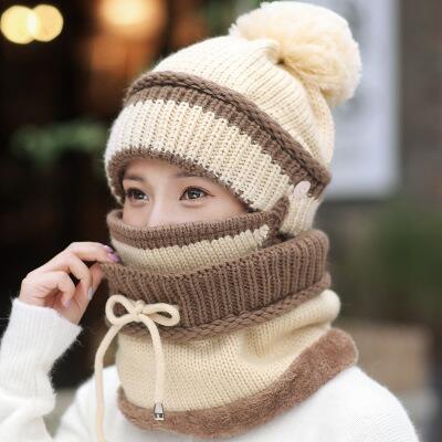 Unisex 3-in-1 Beanie aus Fleece: Warme Wintermütze, Schal & Maske für optimalen Kälteschutz bei Wintersport.