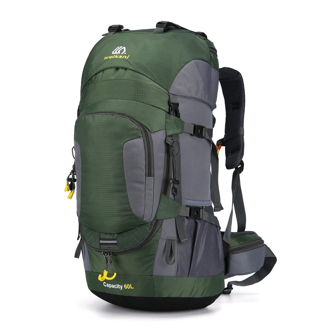 Unisex 60L wasserdichter Outdoor-Rucksack für Wandern & Abenteuer. Robuster, großer Reiserucksack.