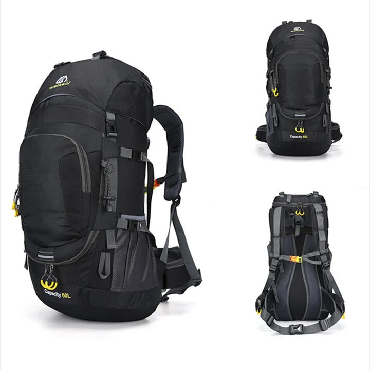 Wasserdichter Unisex Trekkingrucksack, 60L, für Outdoor-Abenteuer & Wandern. Komfortabel & robust.