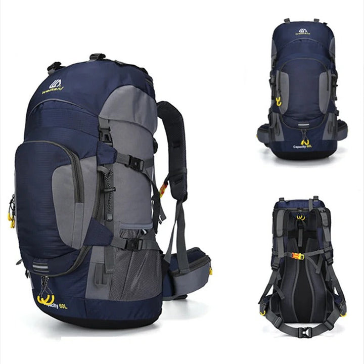 Großer 60L Wanderrucksack, unisex, wasserdicht. Perfekt für lange Outdoor-Trips & Camping.