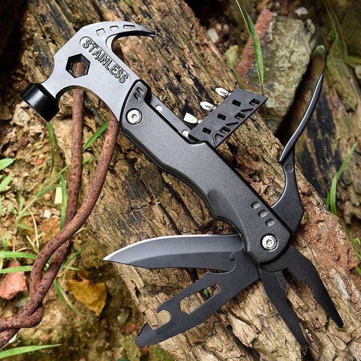 Unisex 7-in-1 Multifunktionshammer, kompaktes Allzweckwerkzeug für Heimwerken, Camping & Reparaturen, inkl. Zangen.