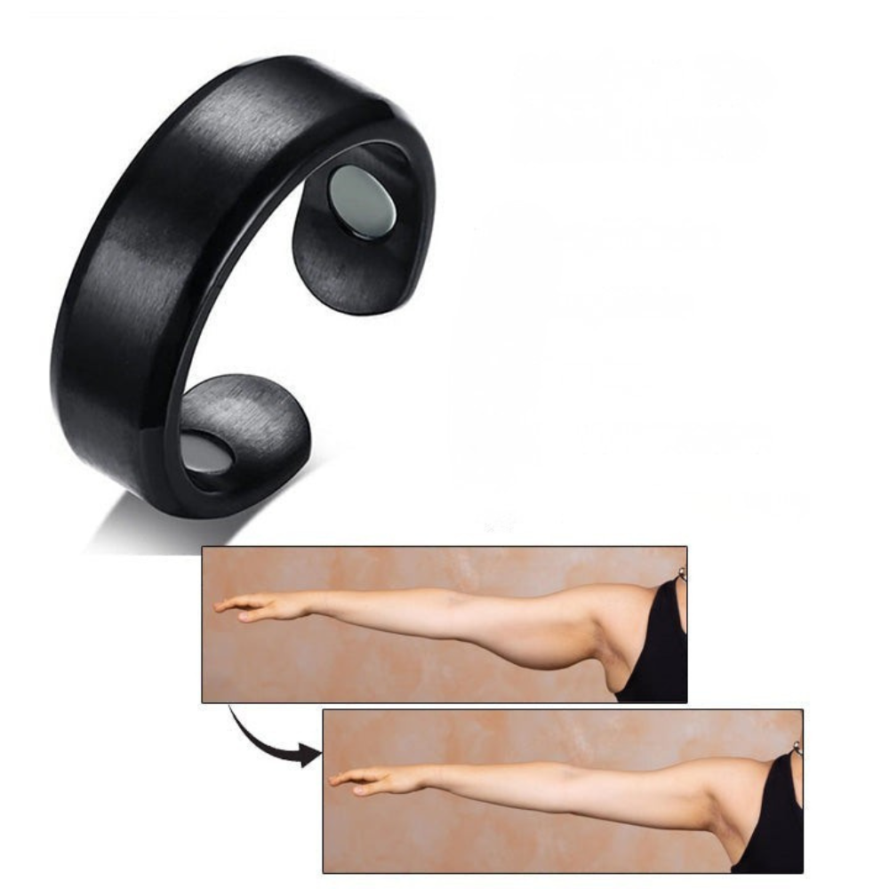 Unisex Akupressur Ring für tägliche Handmassage. Fördert Wohlbefinden & Entspannung. Verstellbar für alle Finger.