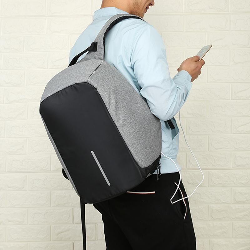 Unisex Anti-Diebstahl-Rucksack mit integriertem USB-Ladeanschluss; perfekt für Laptop & Reise.