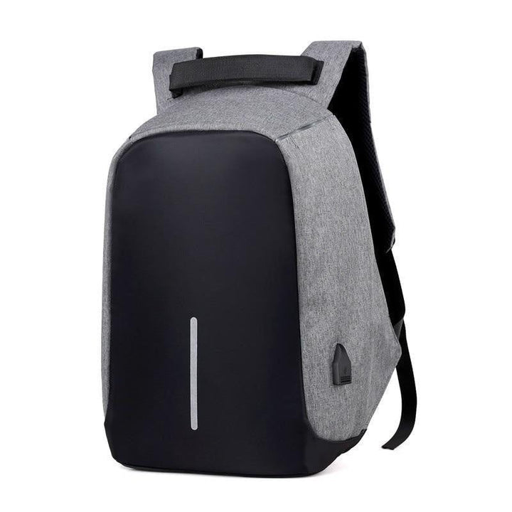 Sicherer Pendler Rucksack, anti-diebstahl, mit versteckten Reißverschlüssen, Laptopfach & USB-Anschluss.