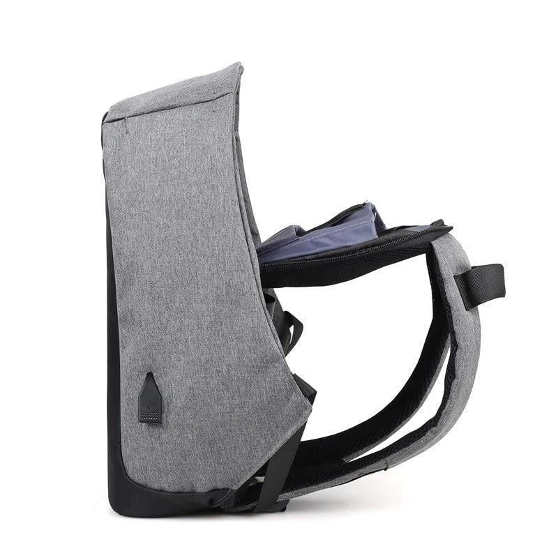 Moderner Stadtrucksack, unisex, mit USB-Ladeanschluss & Laptopfach; ideal für tägliche Sicherheit.