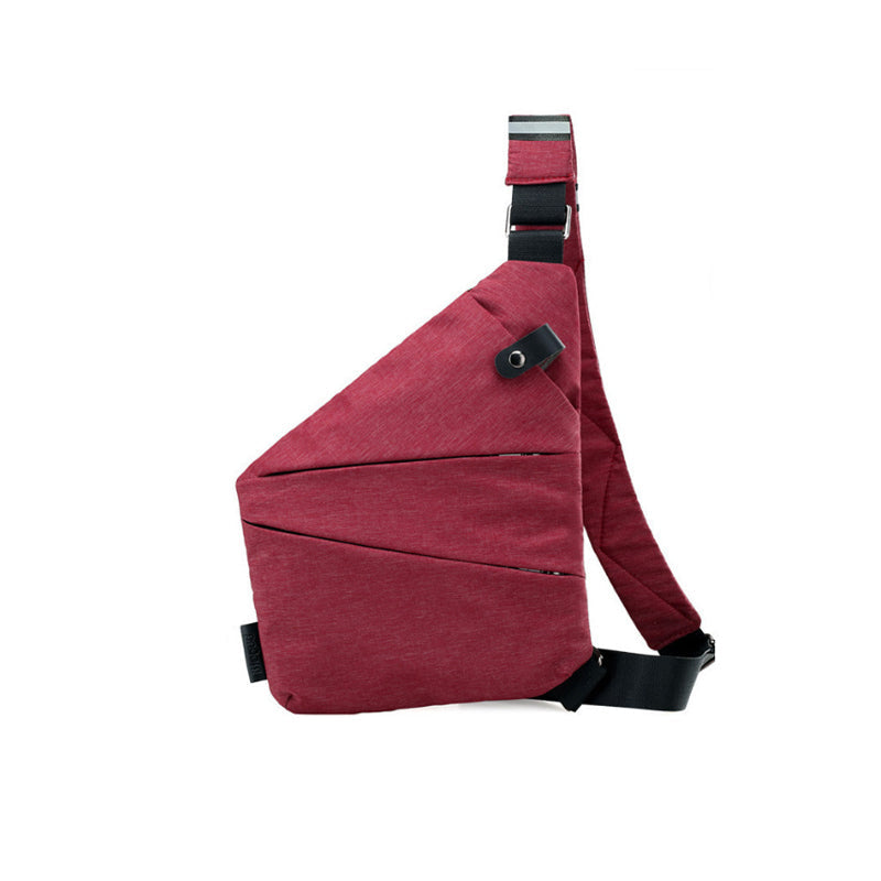 Moderne Anti-Diebstahl-Unisex-Schultertasche. Schicke Crossbody für sicheren Transport im urbanen Leben.