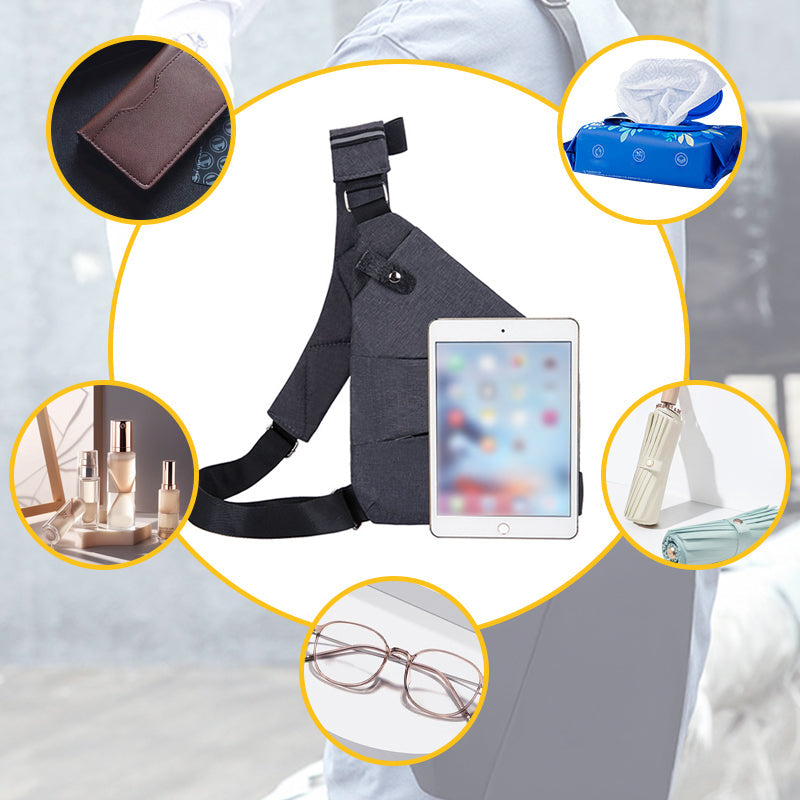 Vielseitige Unisex-Schultertasche für jede Jahreszeit. Diebstahlsichere Alltags- & Reisetasche.