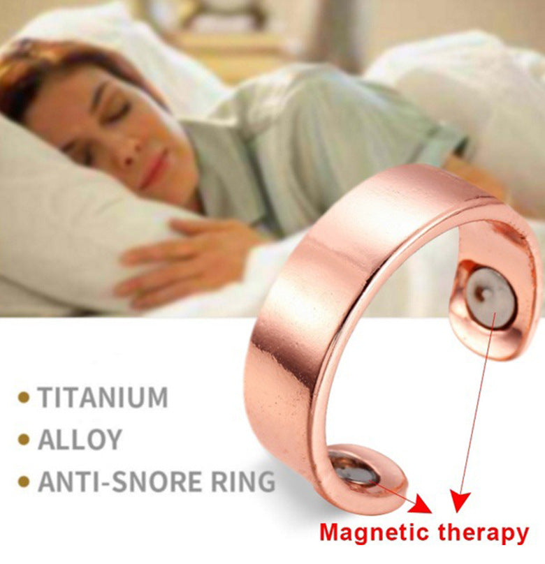 Akupressur Anti-Schnarch-Ring mit Magnettherapie für verbesserte Atmung und weniger Schnarchen. Unterstützt die Gesundheit.