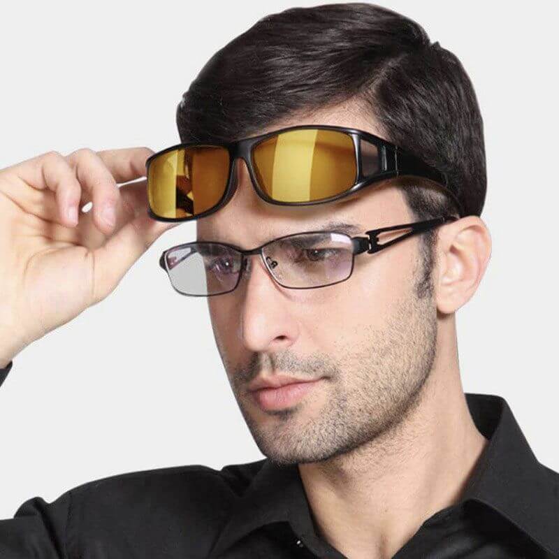 Unisex Antireflektions-Nachtsichtbrille für sicheres Autofahren bei Dunkelheit. Polarisiert für klare Sicht.
