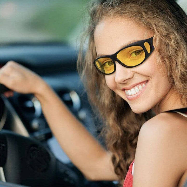 Komfortable Unisex Antireflex-Nachtsichtbrille, leicht & robust, ideal für lange Autofahrten in der Nacht.