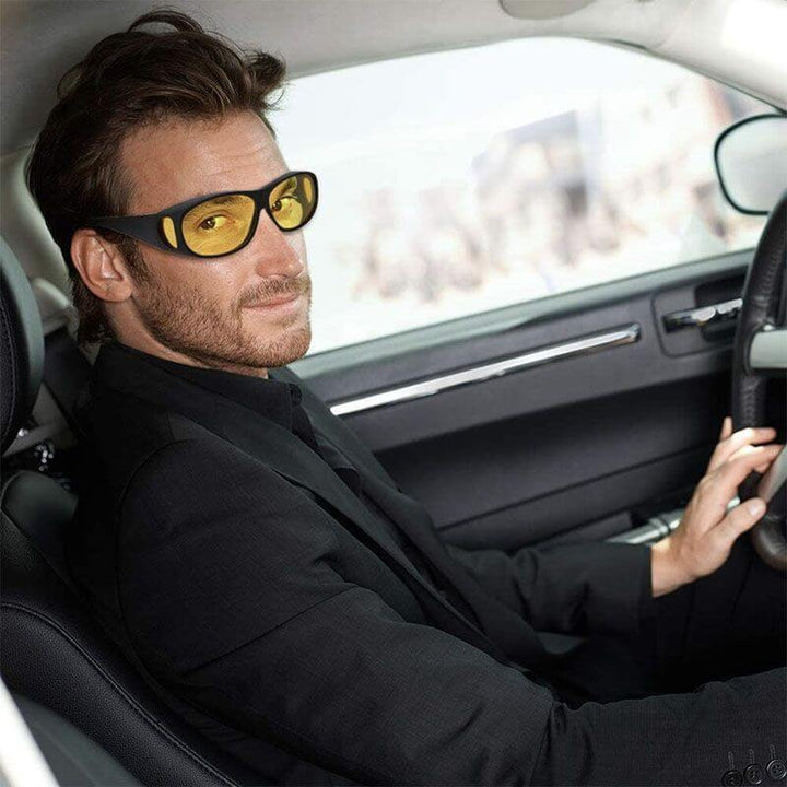 Effektive Nachtsichtbrille für Damen & Herren, reduziert Blendung, fördert sicheres Autofahren bei Nacht.