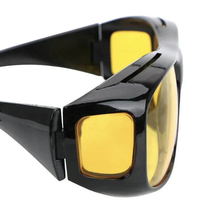 Unisex NightGuard Nachtsichtbrille mit UV-Schutz & Blendschutz für optimalen Augenschutz beim Autofahren.