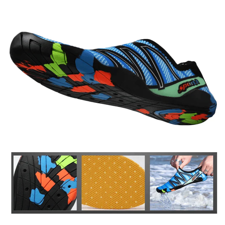 Moderne AquaFlex Strandschuhe, unisex, leicht & komfortabel für Wassersport & Freizeit.