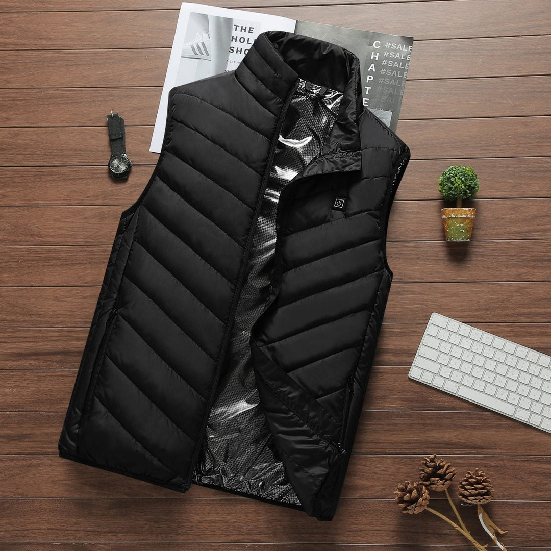 Wasserdichte Unisex-Wärmeweste, perfekte beheizbare Outdoor-Kleidung für kalte Wintertage.