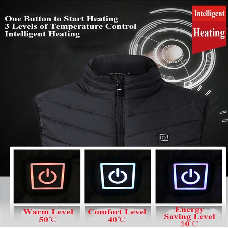 Effiziente Elektro-Heizweste, unisex. Perfekt als Kälteschutz & stilvolle Wintermode.