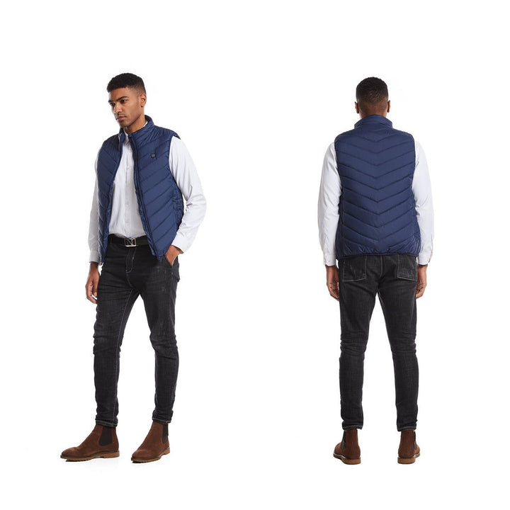Modische Heizweste, unisex, für alle, die im Winter warm & aktiv bleiben möchten.