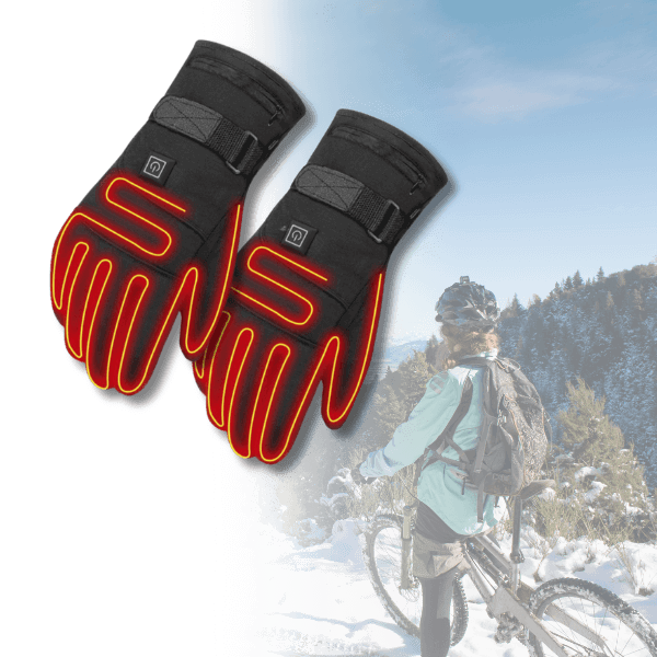 Unisex beheizbare Winterhandschuhe, wasserdicht & komfortabel, ideal für Outdoor-Sport & Kälteschutz.