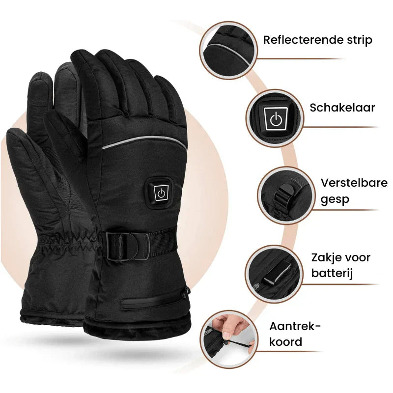 Elektrisch beheizte Winterhandschuhe für Damen & Herren, wasserdicht, perfekt zum Skifahren & Motorradfahren.