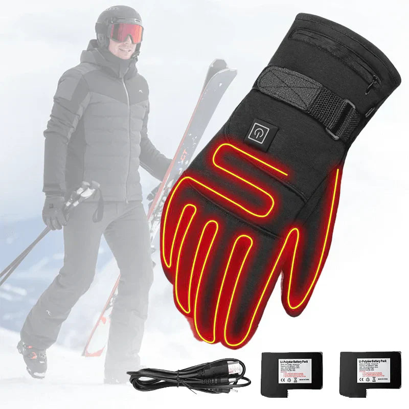 Vielseitige, beheizbare Winterhandschuhe für Unisex, wasserdicht & robust, bieten Wärme & Schutz beim Outdoor-Sport.