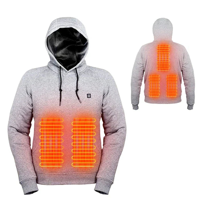 Robuster unisex Heiz-Hoodie, ideal als Outdoor-Bekleidung und Kälteschutz. Gemütlicher Winterpullover.