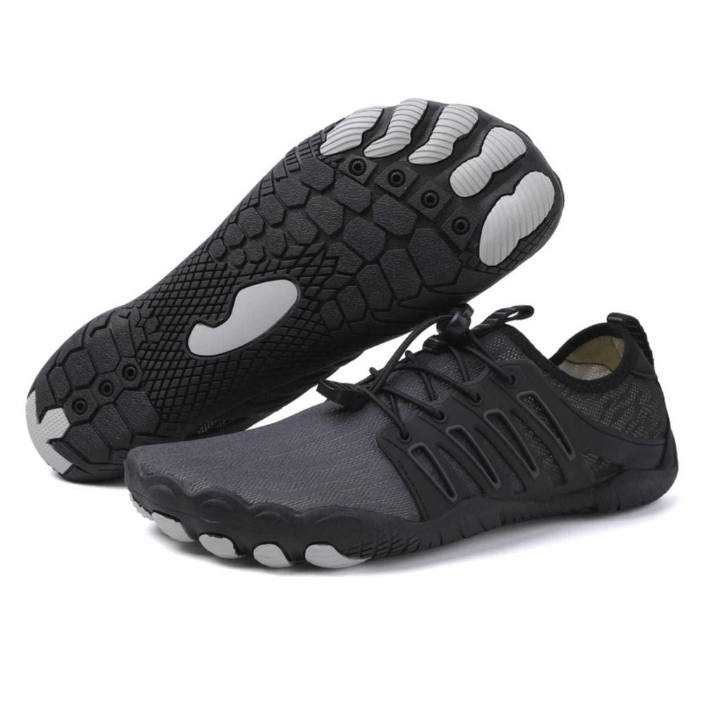 Nahaufnahme der atmungsaktiven Oberfläche der BioStride PRO 2.0 Barfußschuhe, ideal für Komfort.