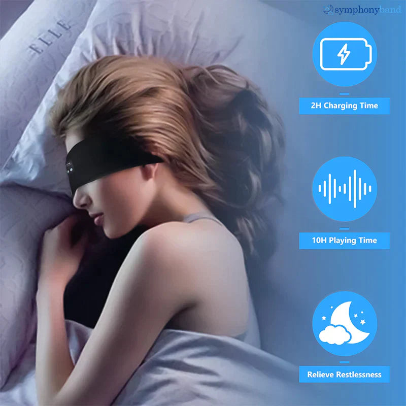 Kompakte Unisex Schlafkopfhörer als Bluetooth-Stirnband. Leicht zu verstauen, ideal für Ruhe unterwegs.