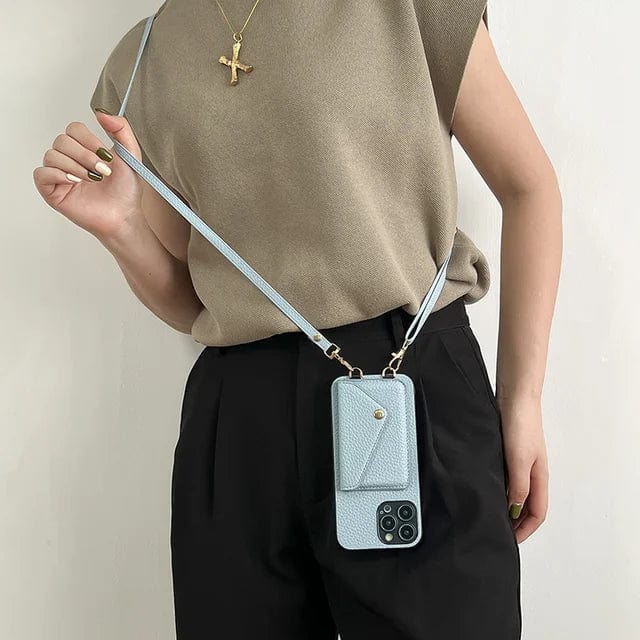 Praktische Handyhülle mit integriertem Kartenhalter, als Accessoire für jedes Mobiltelefon.