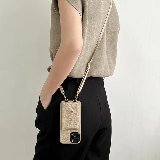 Moderne Crossbody Handyhülle mit Kartenfach, ideal für unterwegs und einen organisierten Alltag.