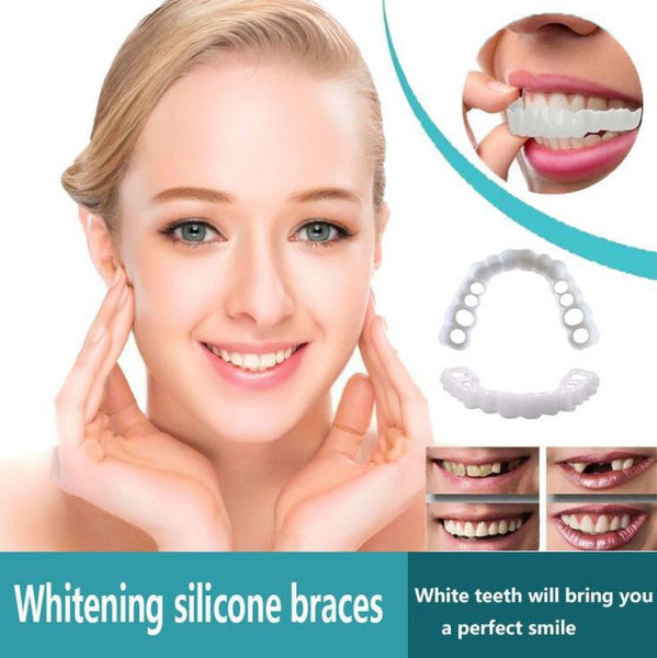 Einrastbare Veneers: schnell & einfach für ästhetisch schöne Zähne. Komfortabler Unisex-Zahnersatz für Lächeln.
