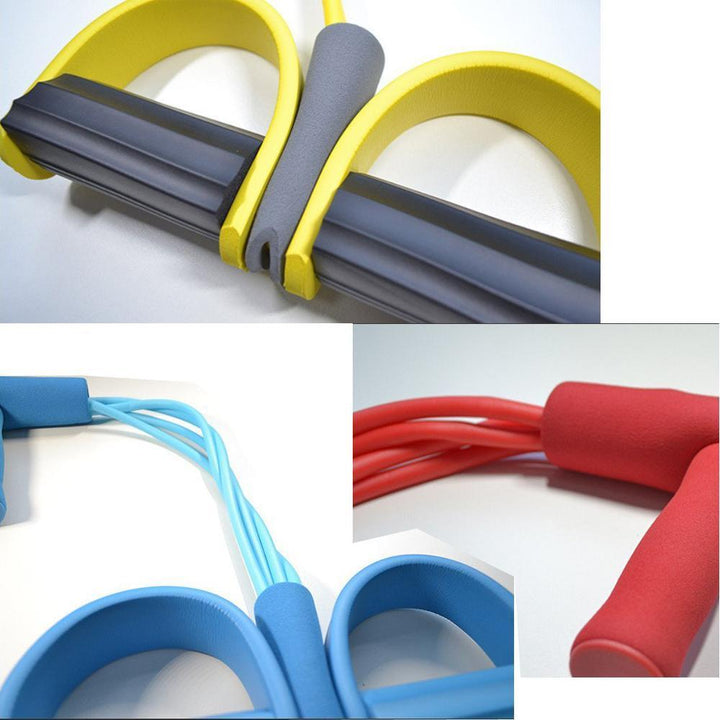 Vielseitiges elastisches Zugseil für Muskelaufbau. Perfektes Widerstandsband für Heim-Fitness.