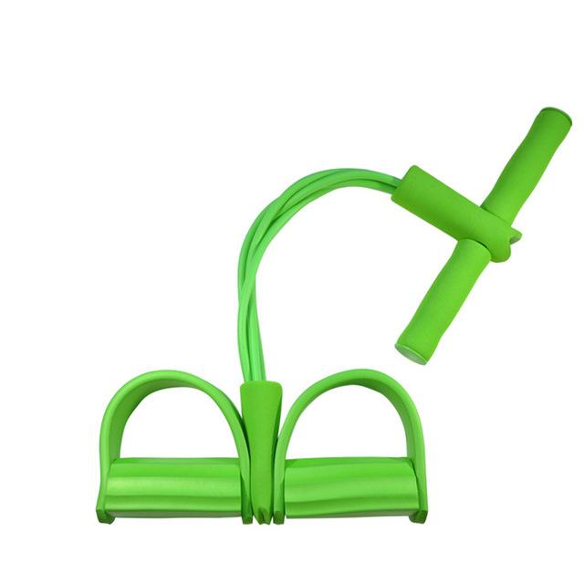 Detaillierte Ansicht des elastischen Sit-up-Zugseils. Robustes Widerstandsband für Fitness & Muskelaufbau.