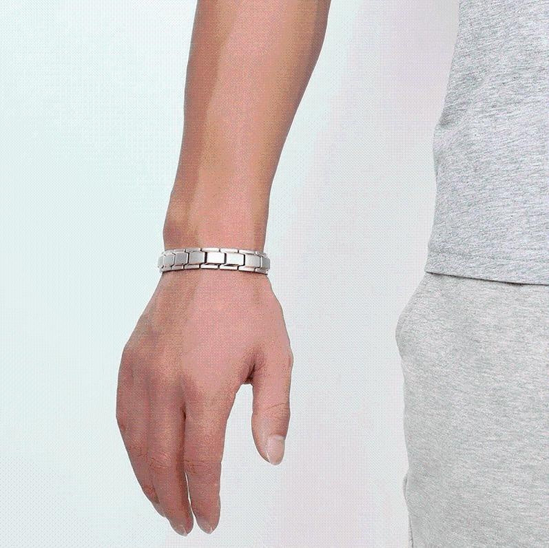 Energie-Therapiearmband für Damen & Herren, kombiniert Germanium, Infrarot & Magnete für mehr Balance.