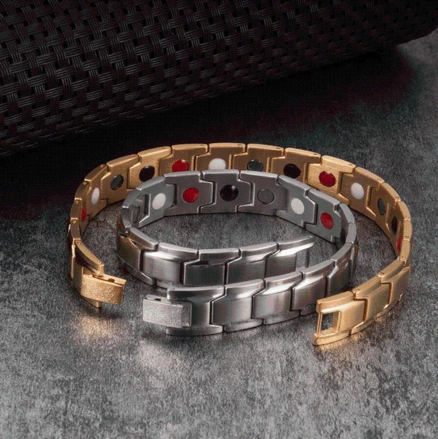 Modernes Unisex Magnetarmband zur Linderung von Schmerzen, Stress & zur Förderung des allgemeinen Wohlbefindens.