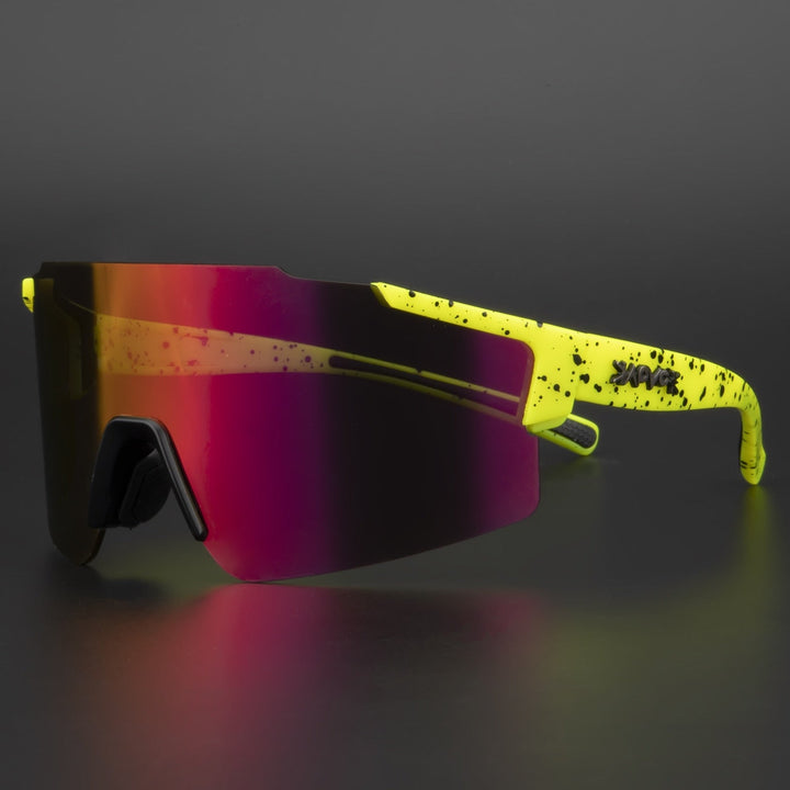 Ergonomische Sportbrille mit UV-Schutz und Blendschutz für ungestörtes Radfahren und Laufen.